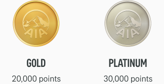 gold and platinum icons